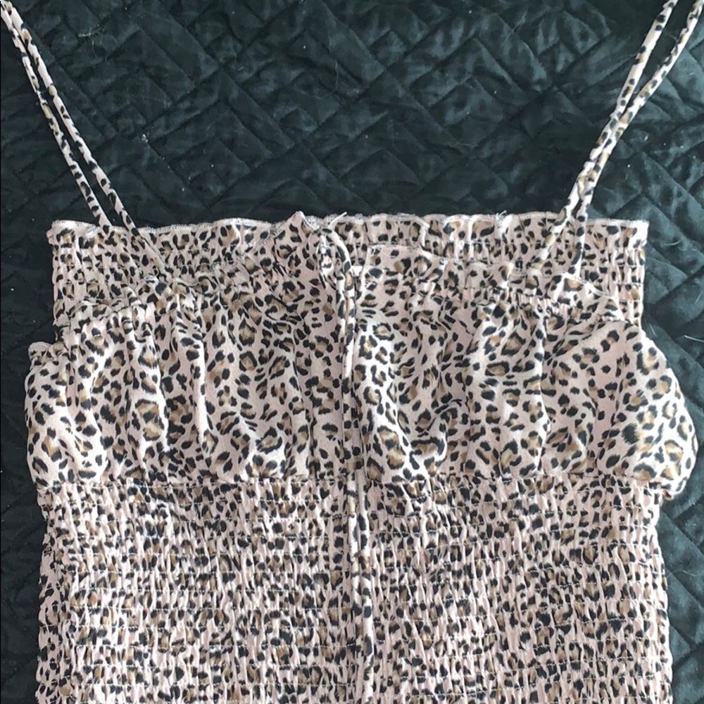 Cheetah tied top scrunchie dress - Picture 4 of 4